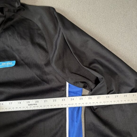 Starter DRI-STAR Men’s L Athletic Hoodie Black Blue Pullover Sweatshirt Basket - Picture 12 of 16